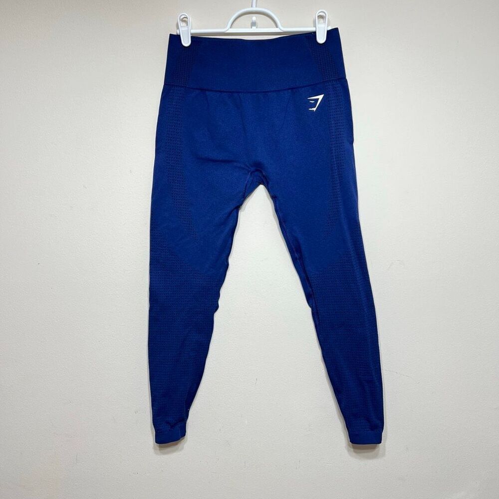 Gymshark Blue Vital Seamless Leggings Large Women Athletic